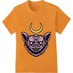 Custom DTF heat transfers design - Demonic Purple Face Heat Transfer - Edgy Halloween Style