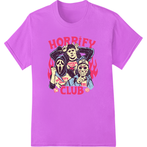 Expert DTF prints craftsmanship on Join the Horrify Club: Iconic Slasher Villains DTF Print