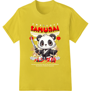 Fierce Samurai Panda: Unleash Your Inner Warrior with custom garment printing artwork