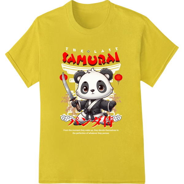 Fierce Samurai Panda: Unleash Your Inner Warrior with custom garment printing artwork