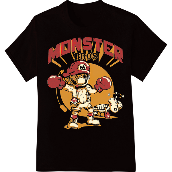 Unleash Your Inner Monster with 'Monster Bros' DTF Print on black shirt - SUPERDTF-DTF Prints-DTF Transfers-Custom DTF Prints