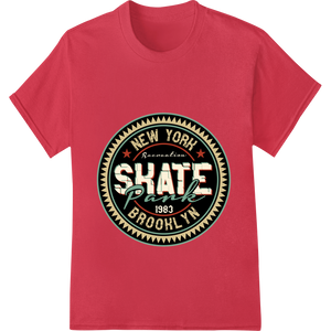 Premium quality high-quality t-shirt printing on Vintage 1983 New York Skate Park DTF Heat Transfer