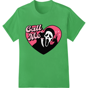 Spooky 'Call Me' Halloween DTF Print - Hauntingly Stylish made with premium bulk t-shirt printing