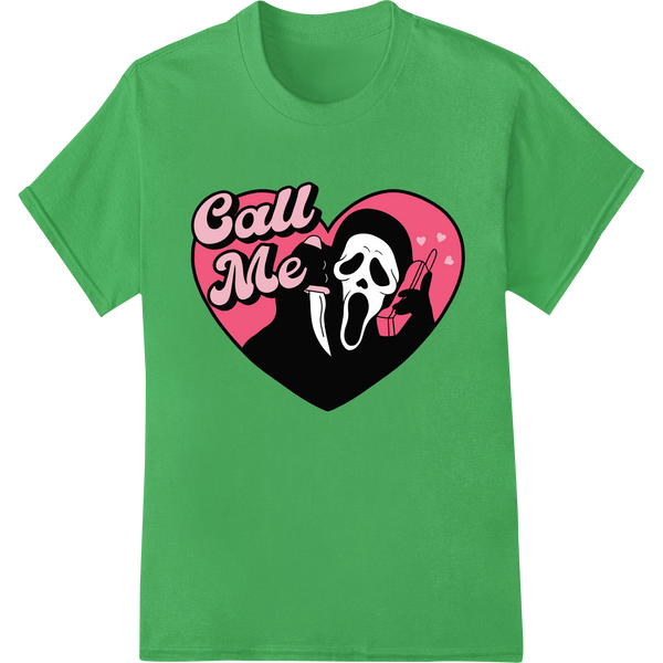 Spooky 'Call Me' Halloween DTF Print - Hauntingly Stylish made with premium bulk t-shirt printing