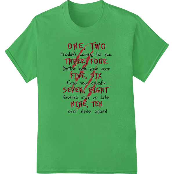 Personalized garment printing design for Freddy's Coming: Nightmare on Elm Street DTF Print