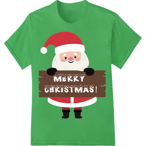 Personalized custom garment printing design for Jolly Santa Claus 