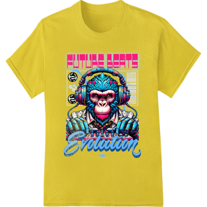 Unique customized apparel for Monkey Beats: Edgy Music Evolution DTF Print Transfer