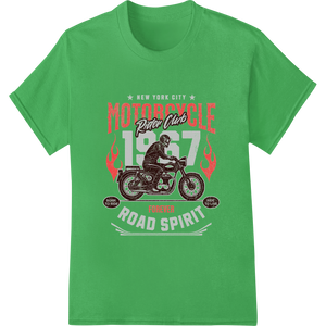 Custom custom apparel design - Vintage NYC Motorcycle Spirit - Timeless Road Warrior