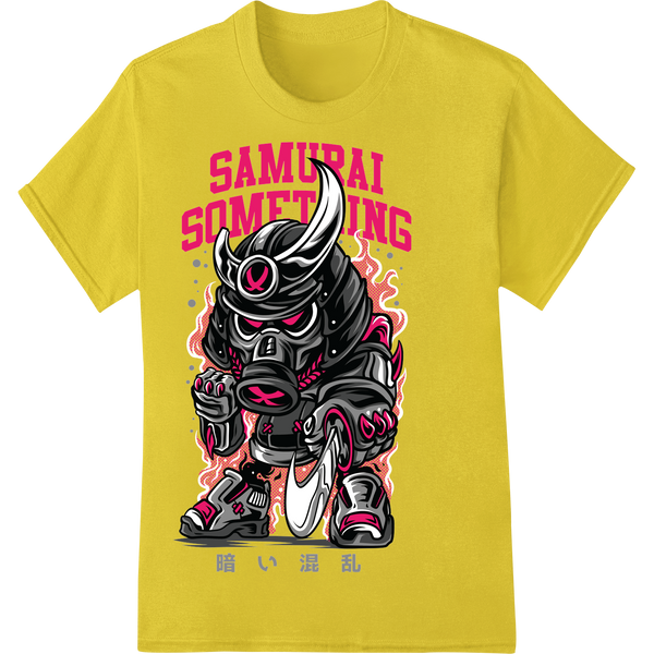 Cutting-edge digital printing featured on Fierce Japanese Samurai Warrior Mask Heat Transfer Print