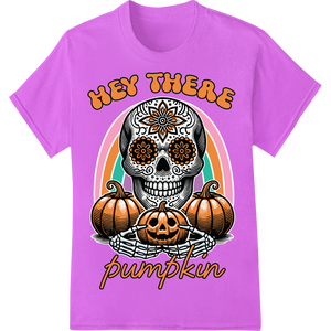 Premium quality DTF print shop on Spooky Sugar Skull - Day of the Dead Halloween Design