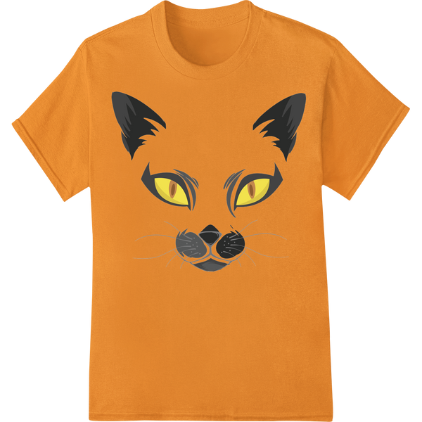 Spooky Cat Dad Halloween DTF Print Heat Transfer on orange shirt - SUPERDTF-DTF Prints-DTF Transfers-Custom DTF Prints