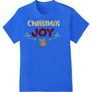 Cutting-edge direct to film printing featured on Festive Christmas Joy Heat Transfer Design from Super DTF