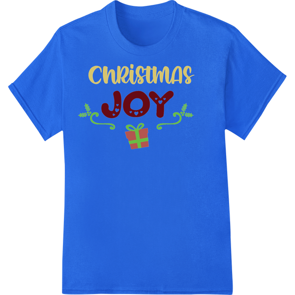 Cutting-edge direct to film printing featured on Festive Christmas Joy Heat Transfer Design from Super DTF