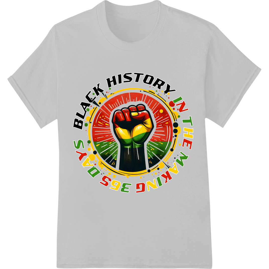 Black History in the Making: Empowering DTF Print Transfer on white shirt - SUPERDTF-DTF Prints-DTF Transfers-Custom DTF Prints