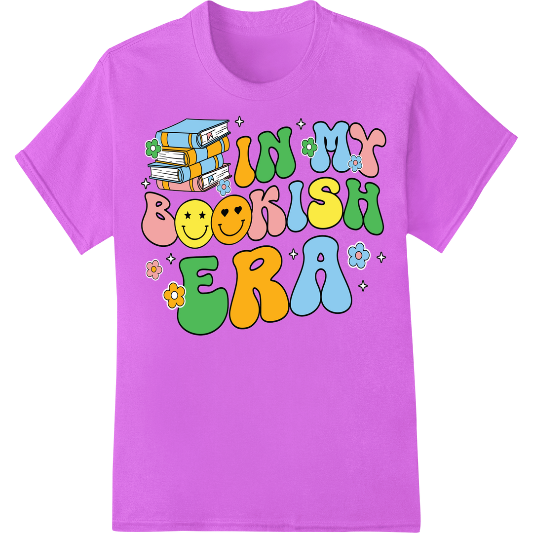 Express Your Love for Books with This Vibrant DTF Print on purple shirt - SUPERDTF-DTF Prints-DTF Transfers-Custom DTF Prints