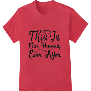 Vibrant professional DTF printing print on Celebrate Everlasting Love: 'This Is Our Happily Ever After'