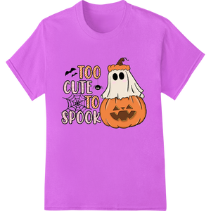 Too Cute to Spook: Adorable Halloween Ghost & Pumpkin - High-quality print on demand