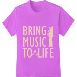 Premium quality t shirt prints on Bring Music to Life: Inspiring Typography Art for Music Lovers