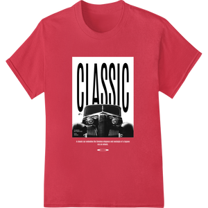 Personalized DTF prints design for Retro Ride: Classic Car DTF Print Heat Transfer