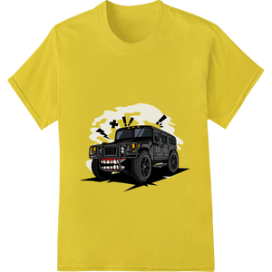 Personalized custom garment printing design for Unleash Adventure: Bold Hummer Illustration | DTF Print