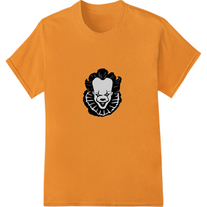 Haunting Clown Silhouette - DTF Print Heat Transfer with custom custom garment printing artwork