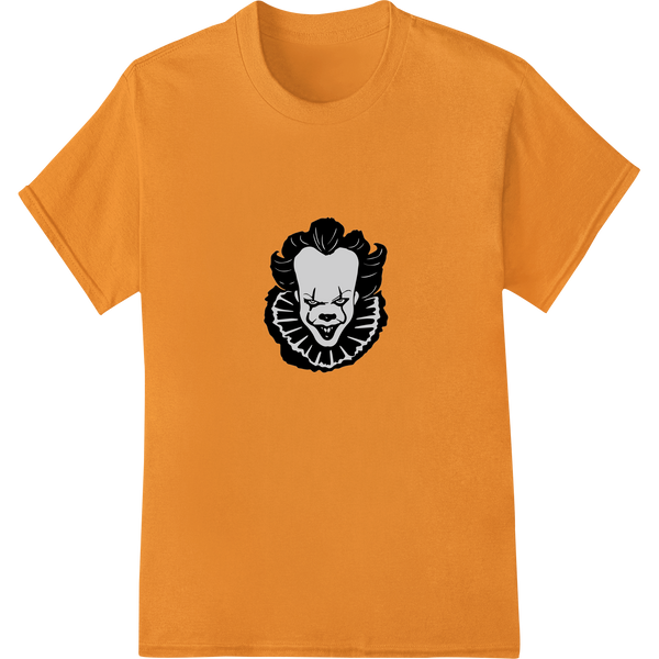 Haunting Clown Silhouette - DTF Print Heat Transfer with custom custom garment printing artwork