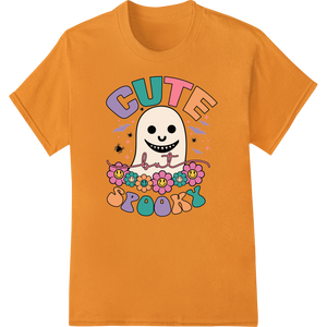 Cute Halloween Ghost with Candy - Adorable Cartoon Design showcasing advanced bulk t-shirt printing technology