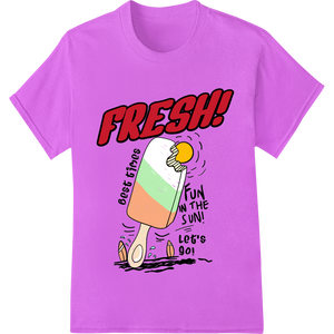 Fresh Summer Fun with Best Friends Popsicle DTF Print - High-quality heat transfer