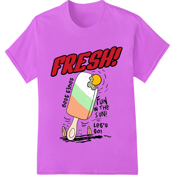 Fresh Summer Fun with Best Friends Popsicle DTF Print - High-quality heat transfer