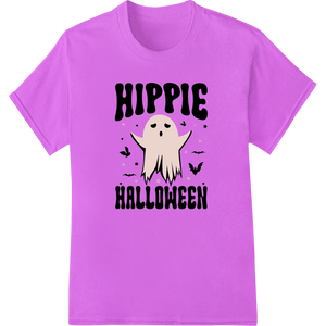 Premium quality custom apparel on Hippie Halloween: Spooky Ghost Vibes DTF Print Transfer