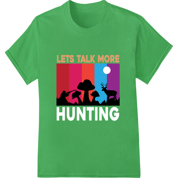 Striking Nature Silhouettes: Encourage Communication on green shirt - SUPERDTF-DTF Prints-DTF Transfers-Custom DTF Prints