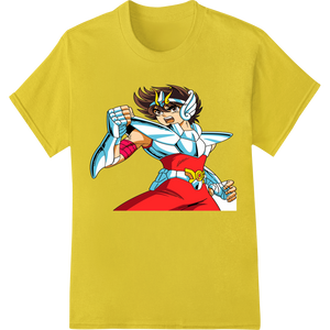 Fierce Anime Superhero Fighter DTF Print Heat Transfer showcasing advanced customized apparel technology