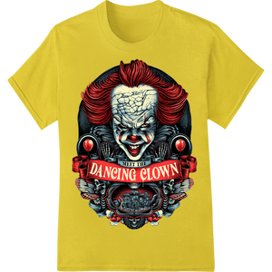 Personalized apparel decoration design for Unleash Your Inner Creep with the Devilish Dancing Clown