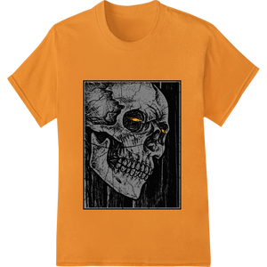 Screaming Skull - Halloween Horror Dark Art DTF Print featuring professional heat transfer