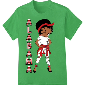 Sassy Alabama Girl Rocks Red & White Fashion made with premium custom t-shirts