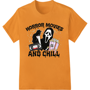 Spooky Night In: Horror Movies and Chill DTF Print enhanced with professional DTF technology