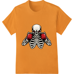 Skeleton Boxer Fighter DTF Print Heat Transfer Edgy Design showcasing advanced digital printing technology