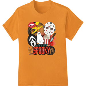 Premium quality custom apparel on Iconic Horror Movie Mash-Up: Spooky Halloween DTF Print