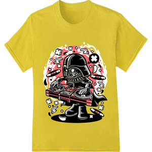 Darth Vader DJ: Rock the Dark Side with Epic Star Wars Style featuring professional heat transfer