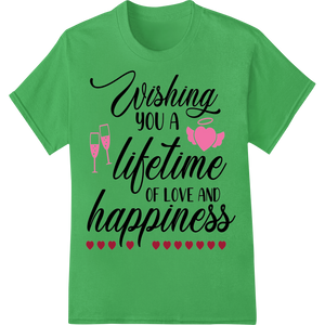 Premium quality high-quality t-shirt printing on Lifetime of Love - Valentine's Day DTF Print Transfer