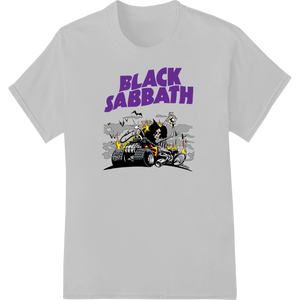 Unique DTF transfers for Spooky Black Sabbath Halloween DTF Print Heat Transfer