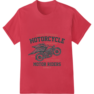 Vintage Motorcycle Graphic for Rebel Riders Born to Ride made with premium heat transfer