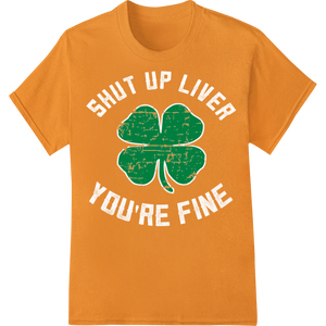 Personalized professional DTF printing design for Vibrant Green Clover St. Patrick's Day Heat Transfer