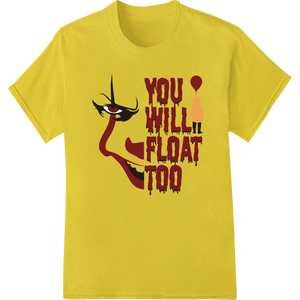 Premium quality innovative apparel printing on Float Too: Demonic Clown DTF Print Heat Transfer