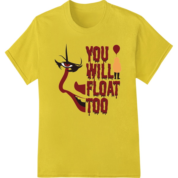 Premium quality innovative apparel printing on Float Too: Demonic Clown DTF Print Heat Transfer