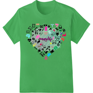 Vibrant t shirt prints print on Support Nurses & Fight Breast Cancer with DTF Print Transfer