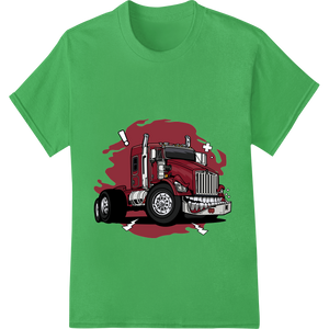 Festive Christmas Cartoon Truck DTF Print Heat Transfer - High-quality professional DTF printing