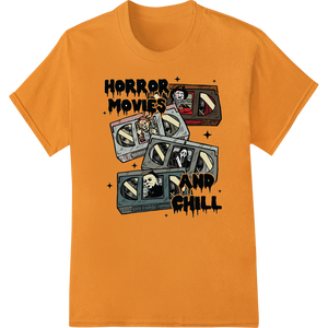 Horror Movies & Chill: A Spine-Chilling Design for Fans featuring professional custom print solutions