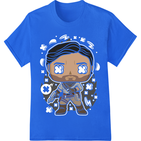 Cosmic Cartoon Astronaut Heat Transfer - Out of this World Style! featuring professional high-quality t-shirt printing