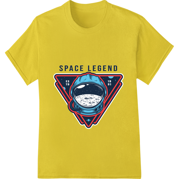 Vintage Space Legend Emblem DTF Print Heat Transfer with custom heat transfer artwork